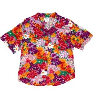 Vintage FRITZI (Made in USA) 70’s Floral Hawaiian Shirt